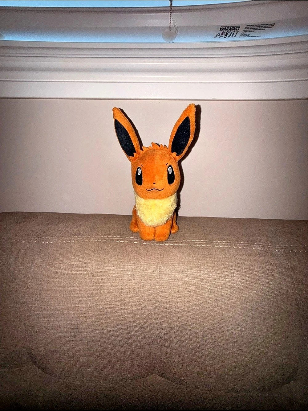 Pokemon Center Eevee Sitting Cuties Plush Orange & Yellow